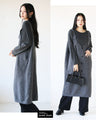 A cozy knit is nice. Knit overall skirt