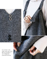 A cozy knit is nice. Knit overall skirt