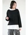 I love fluffy sparkly knit tops