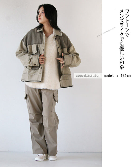 ブラウンベージュで大人のデニムジャケット