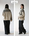 Brown beige denim jacket for adults