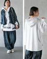 A hoodie with logo and distressed accents to brush up your style