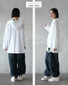 A hoodie with logo and distressed accents to brush up your style