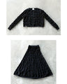 A beautiful wavy knit set [set]