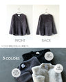 Fluffy and smooth shaggy knit top