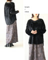 Fluffy and smooth shaggy knit top