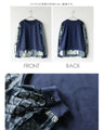 For an eye-catching look. A top with a layered look made from different materials