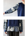 For an eye-catching look. A top with a layered look made from different materials