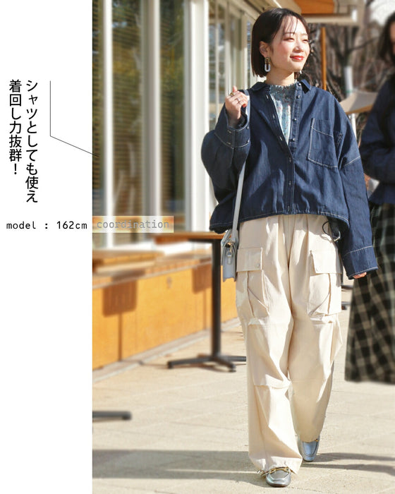 「何か羽織りたい」時の万能ダンガリーシャツ
