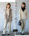 イマドキHALF ZIP ニットパーカートップス