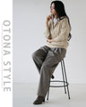 イマドキHALF ZIP ニットパーカートップス
