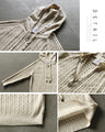 イマドキHALF ZIP ニットパーカートップス