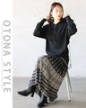 イマドキHALF ZIP ニットパーカートップス