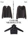 イマドキHALF ZIP ニットパーカートップス