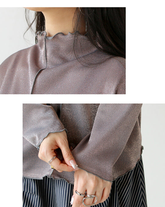 華やかな煌めきシアートップス