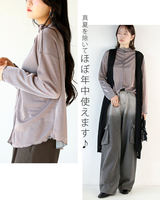 華やかな煌めきシアートップス
