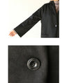 A soft, relaxed-fitting faux suede coat