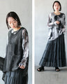 ゆるラフ染シアー ぴたぴたしないトップス