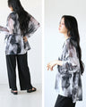 ゆるラフ染シアー ぴたぴたしないトップス