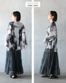 ゆるラフ染シアー ぴたぴたしないトップス