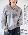 Creates a relaxed look. Collared logo sweatshirt top