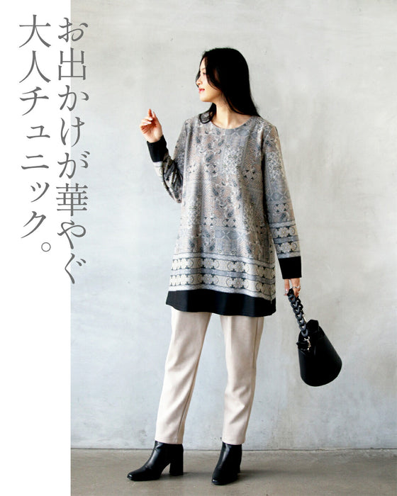 Soft paisley high-end tunic