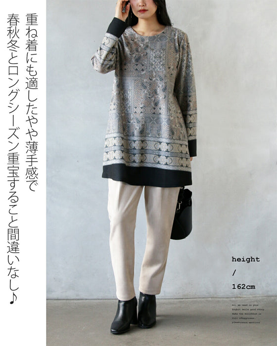 Soft paisley high-end tunic