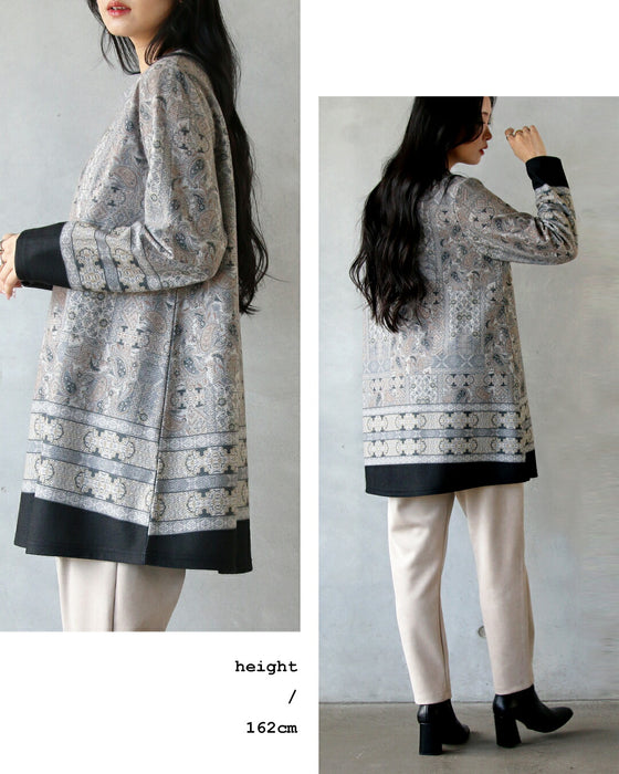 Soft paisley high-end tunic