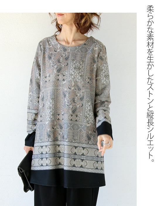 Soft paisley high-end tunic