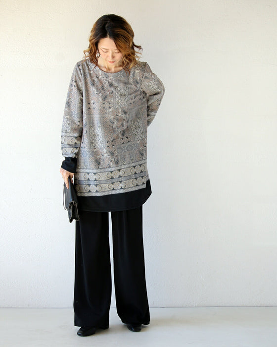 Soft paisley high-end tunic