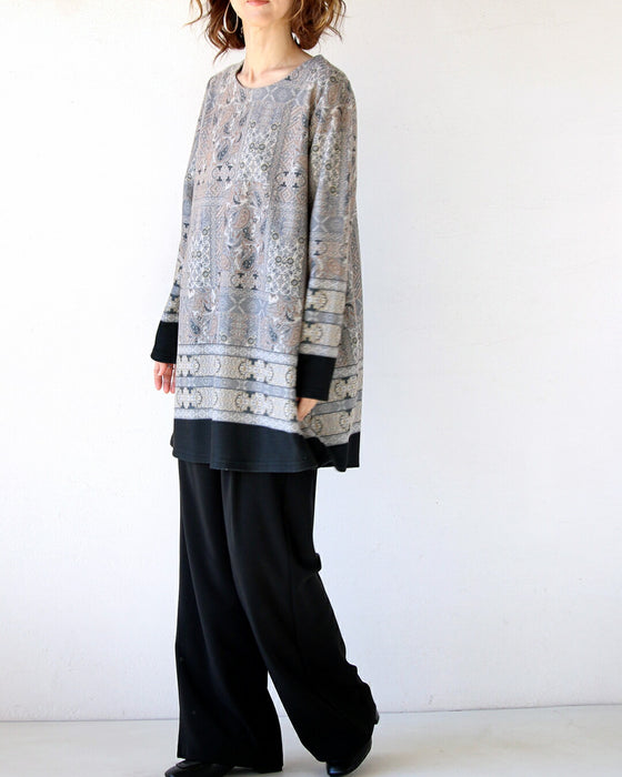 Soft paisley high-end tunic