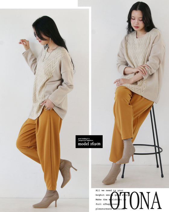 A top made of different materials with an exquisite design that looks great on its own