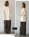 A top made of different materials with an exquisite design that looks great on its own