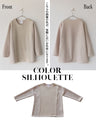 A top made of different materials with an exquisite design that looks great on its own