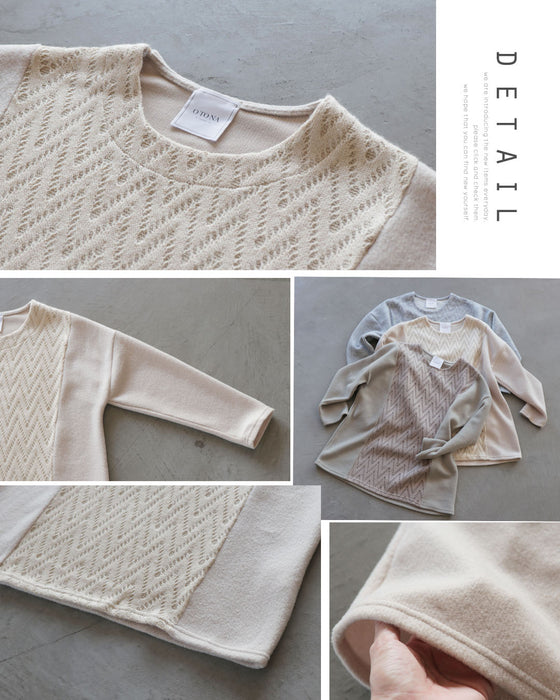 A top made of different materials with an exquisite design that looks great on its own