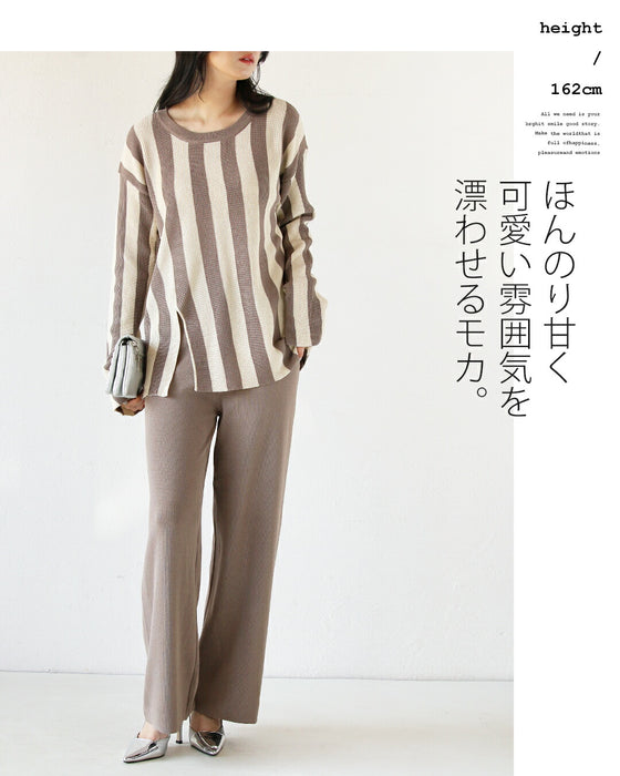 大人のゆるさら抜け感セットアップ