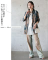 魅せる透け花。軽量シアー花柄シャツ
