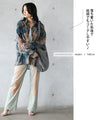 魅せる透け花。軽量シアー花柄シャツ