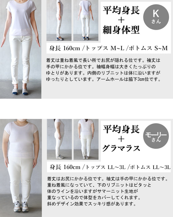 表情豊かな柄編みが目を惹く、サマーニットレイヤードトップス