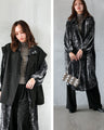 雰囲気スタイリッシュ ロングシャツワンピ
