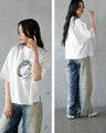 ラフにプレシャスな煌めき リングモチーフTシャツ