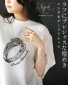 ラフにプレシャスな煌めき リングモチーフTシャツ