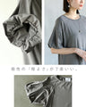 接触冷感×UVカット機能付き リラックスバルーン袖ワンピース