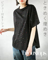 ときめく煌めき ビジュー付きTシャツ