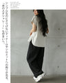 ロゴの魅力。無造作に重なる刺繍ラインがシャレ感つくる大人のカジュアルTシャツ