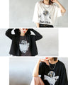 クスッと笑える♪ 読書タイムワンちゃん 大人の癒し。ゆるカワコットンTシャツ