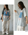 印象的グラフィック。ビッグシルエットTシャツ