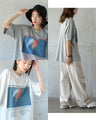 印象的グラフィック。ビッグシルエットTシャツ