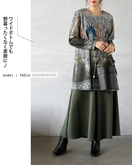 品よくクラシカル 特別感ある華やぐチュニックトップス