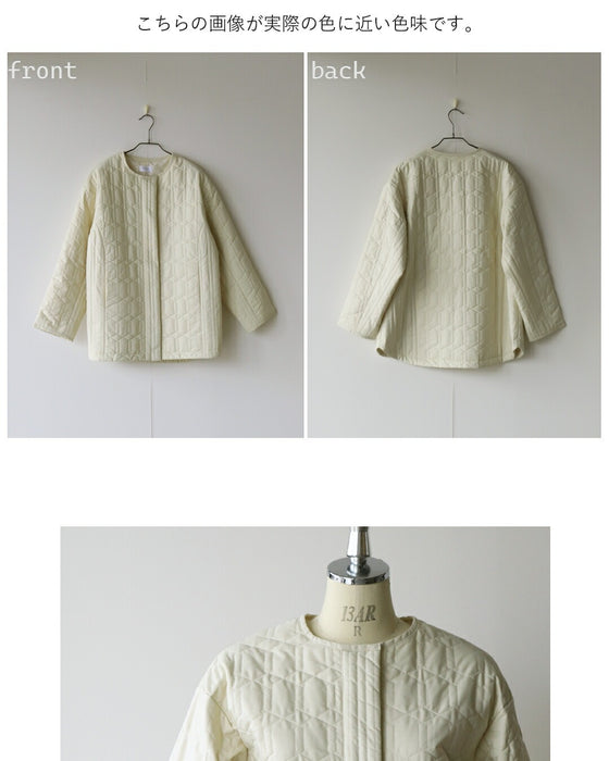 こなれ大人可愛い 疲れない軽量キルティングアウター